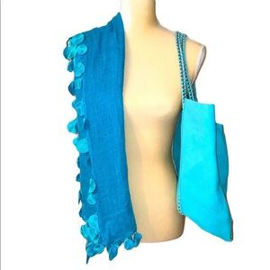 Bright Blue Scarf